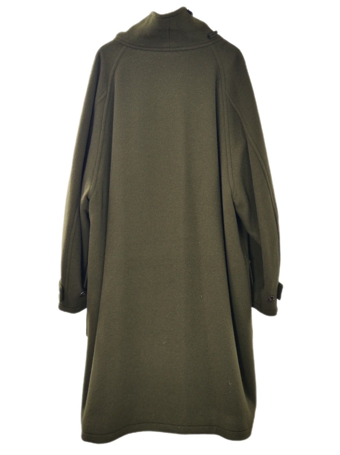 【WOOL混紡コート】ハイネックダッフルコート / メルトン生地 / オーバーサイズコート / BROWN KHAKI