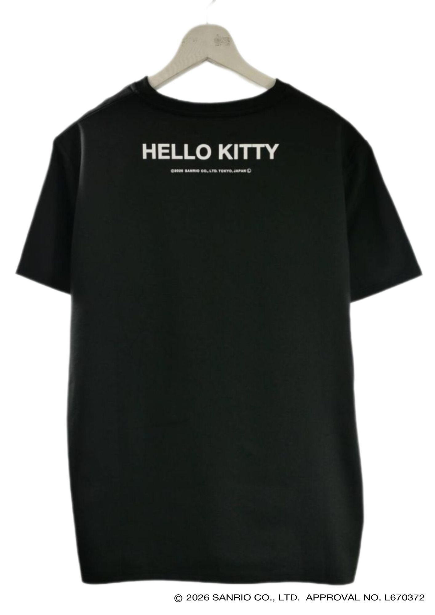 【HELLO KITTY デザイン】TR-094 アートTシャツ / ハローキティ / BLACK / ユニセックス