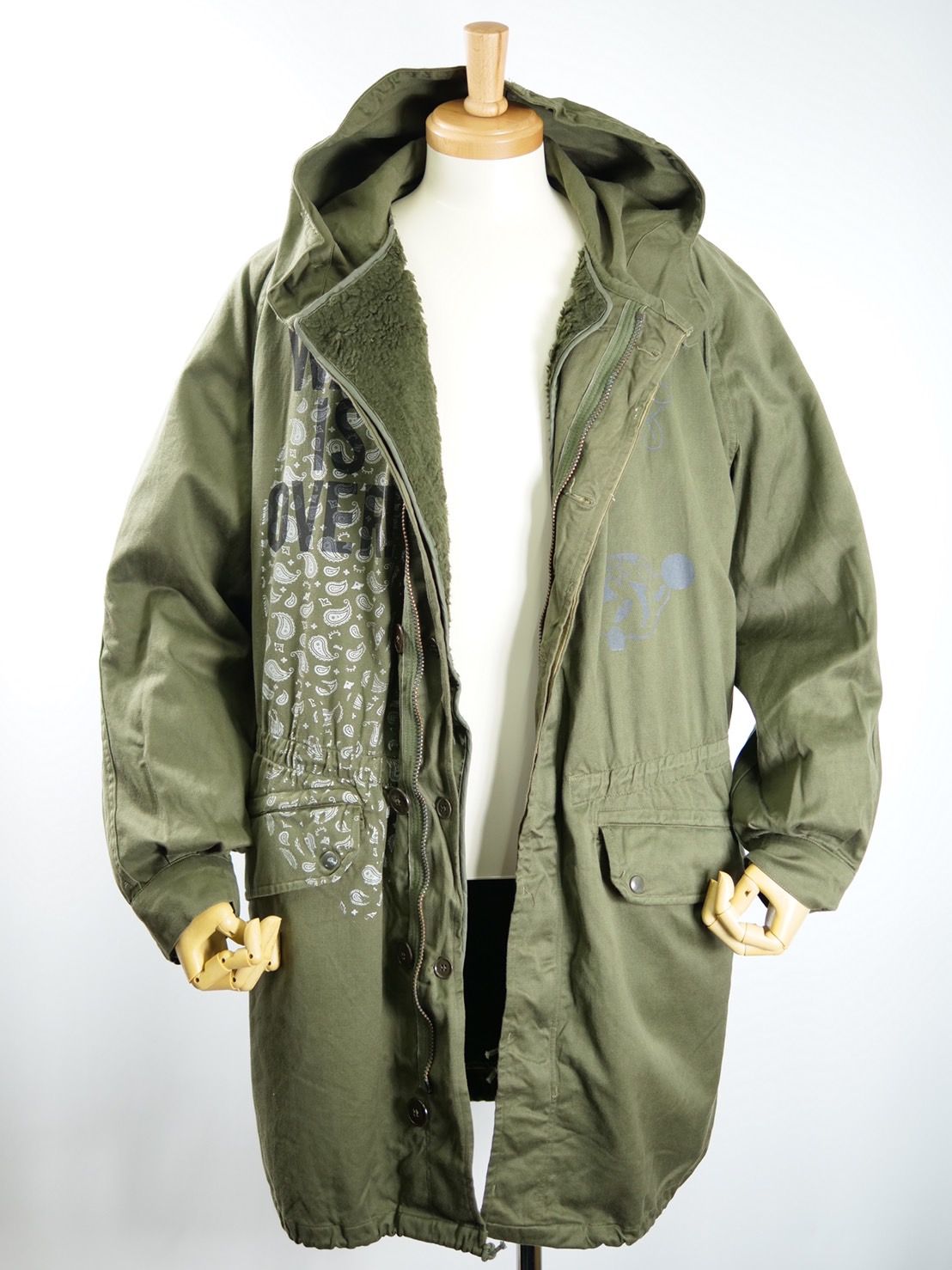 【ハンドメイドブランド】 MODS COAT / モッズコート / KHAKI カーキ/ M-65 M- 64 French Army / COTTON 100% コットン / ユニセックス