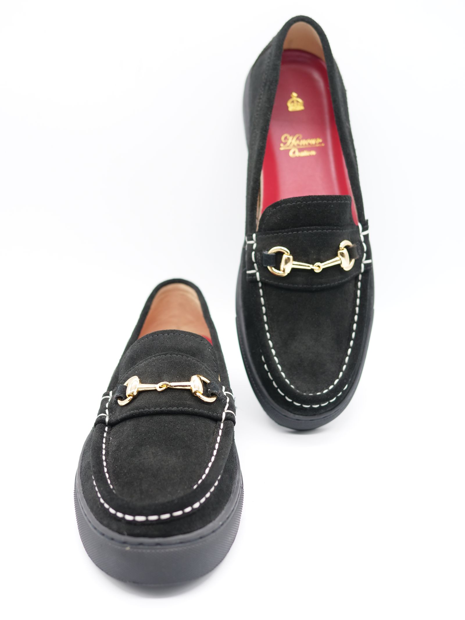 5070 Blacksuede / ビットモカシンスリッポン /スエード / 黒 /