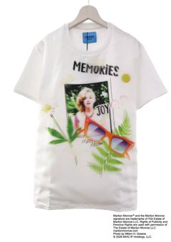【マリリンモンローデザイン】TR-144 / MONROE JOY / 3DTシャツ / WHITE/ ユニセックス