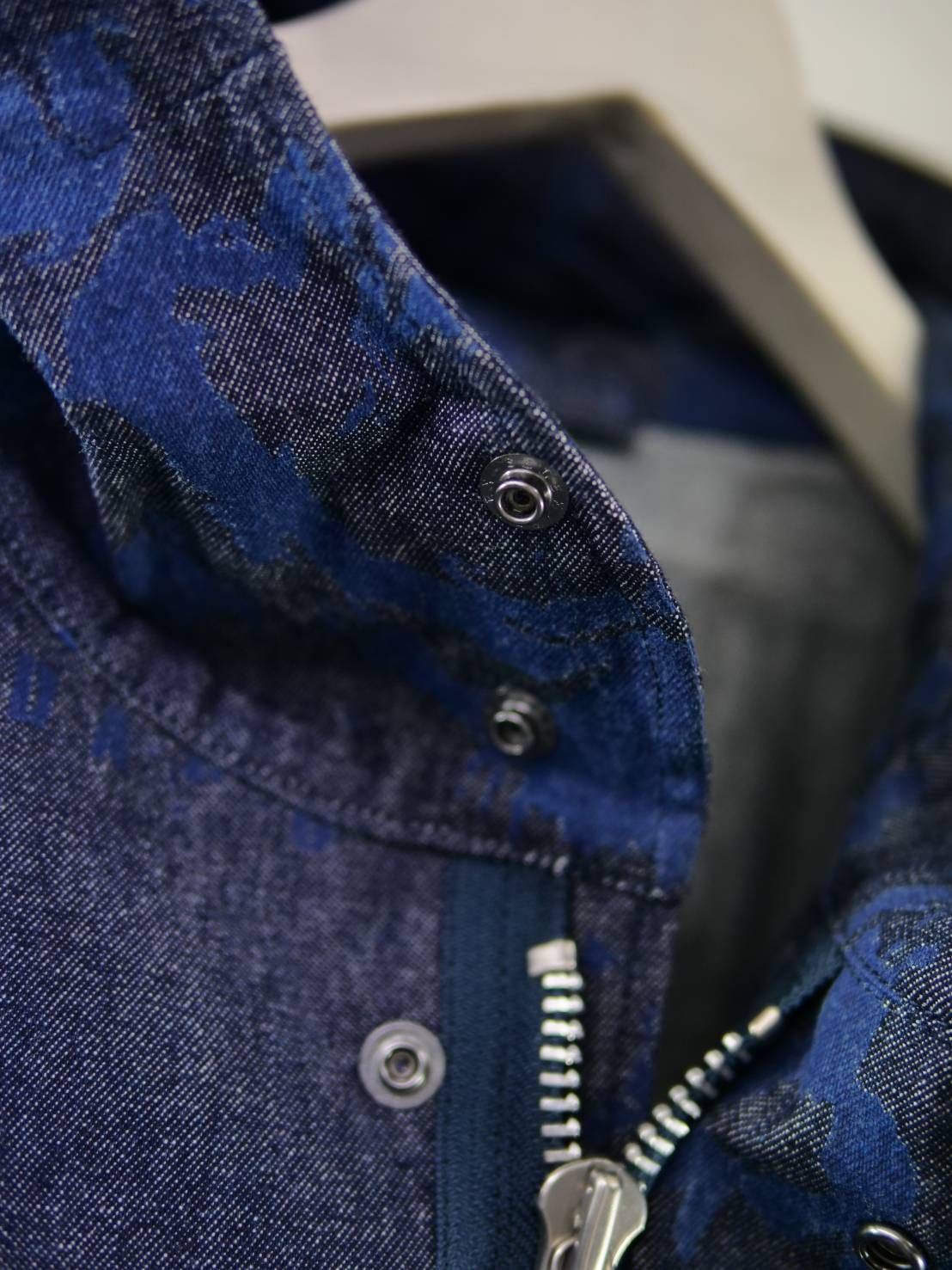 【1点物】ブリーチ花柄プリント モッズコート｜ミリタリー×現代アート｜大人のための3シーズンアウター