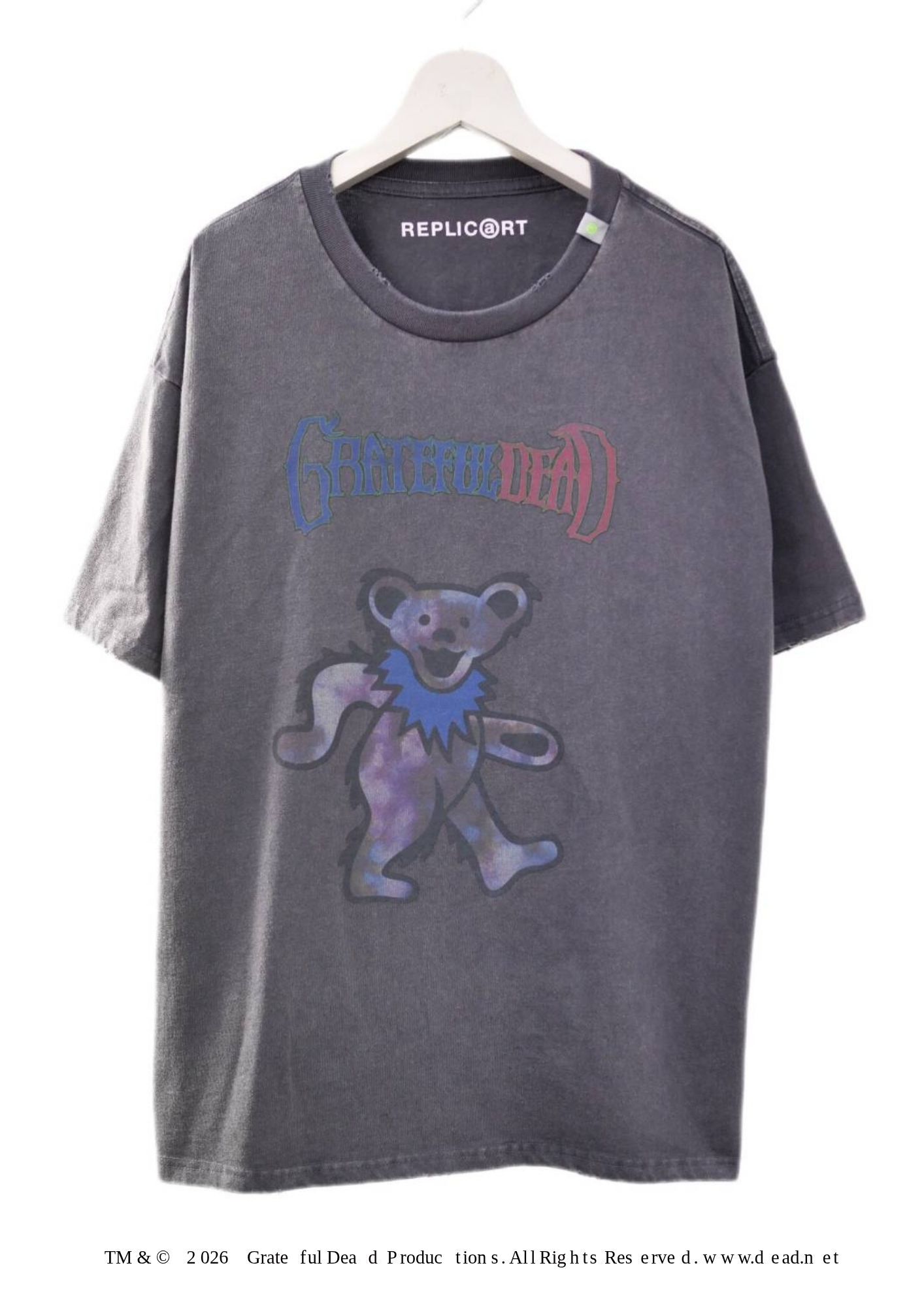 【グレイトフルデッド】 RP-GD-001 / Grateful Dead Tシャツ /  Charcoal / ユニセックス