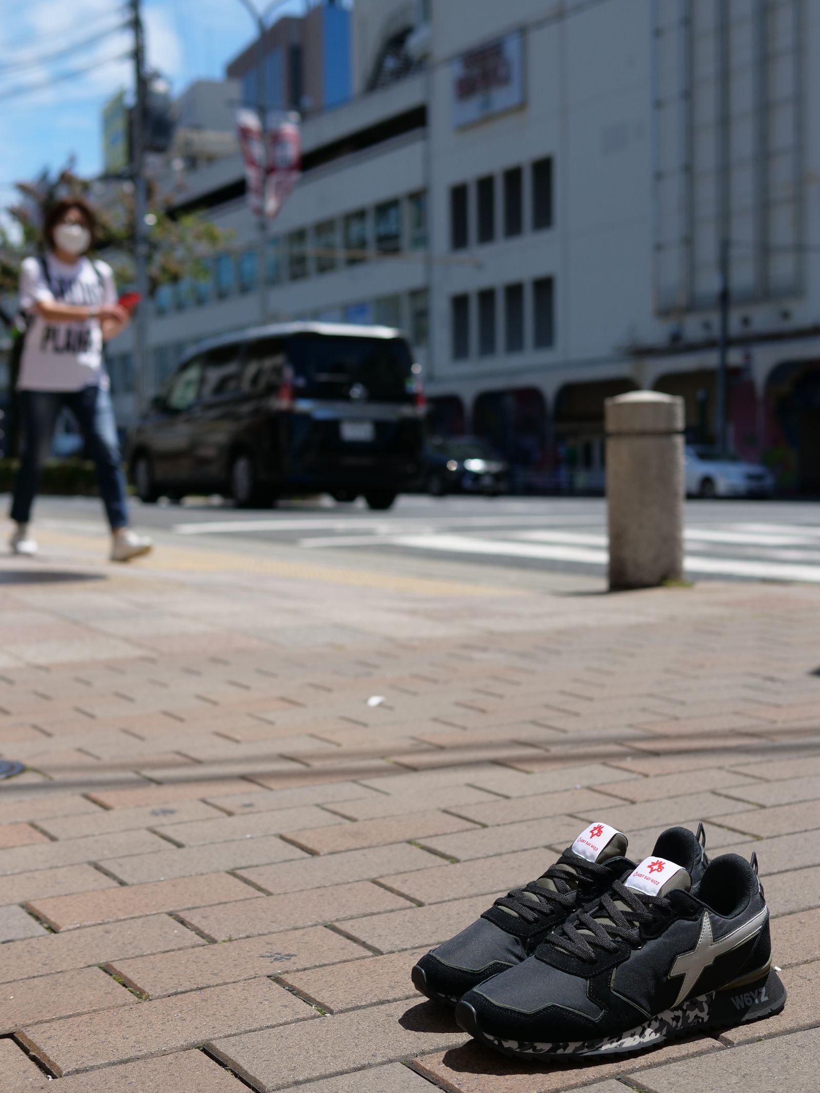 JET-M / BLACK×CAMO /ローカットスニーカー「スウェード×ナイロン×レザーの異素材コンビネーション」