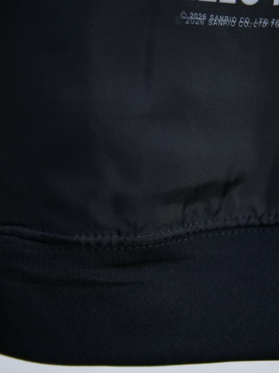 【3Dハローキティデザイン】TR-122 アートパーカー / サンリオ / BLACK / ユニセックス