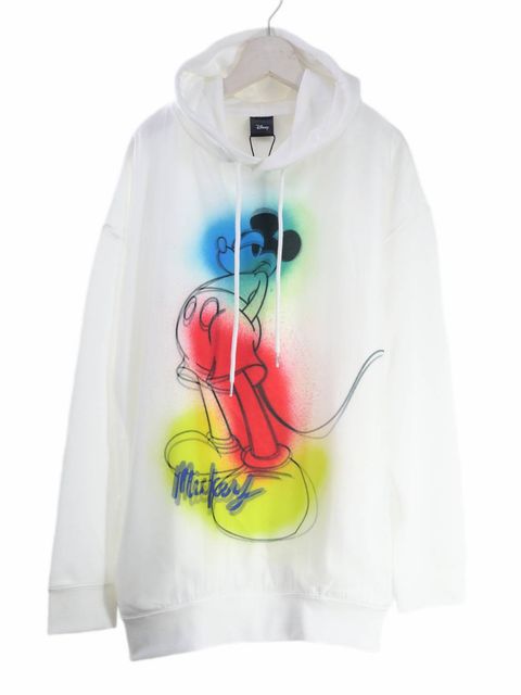 【MAXSIX3Dシリーズ】 SKATE / MICKEY / アートTシャツ / ディズニーライセンス商品 / WHITE / ユニセックス