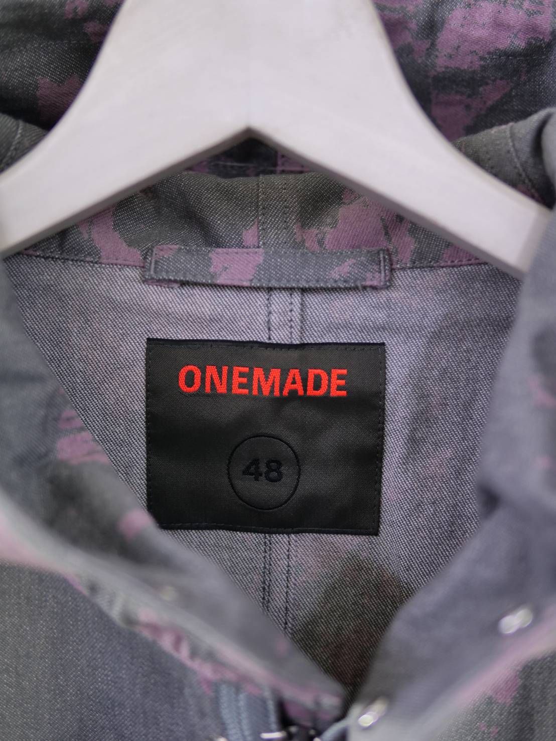 【1点物】ブリーチ花柄プリント モッズコート｜ミリタリー×現代アート｜大人のための3シーズンアウター