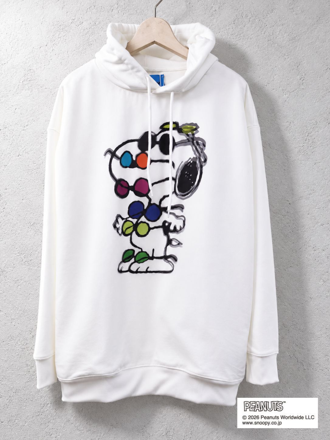 【スヌーピーシリーズ】 TR-059 / SNOOPY / ライセンス商品 / 3Dアート / スヌーピー/ パーカー / WHITE  / UNISEX