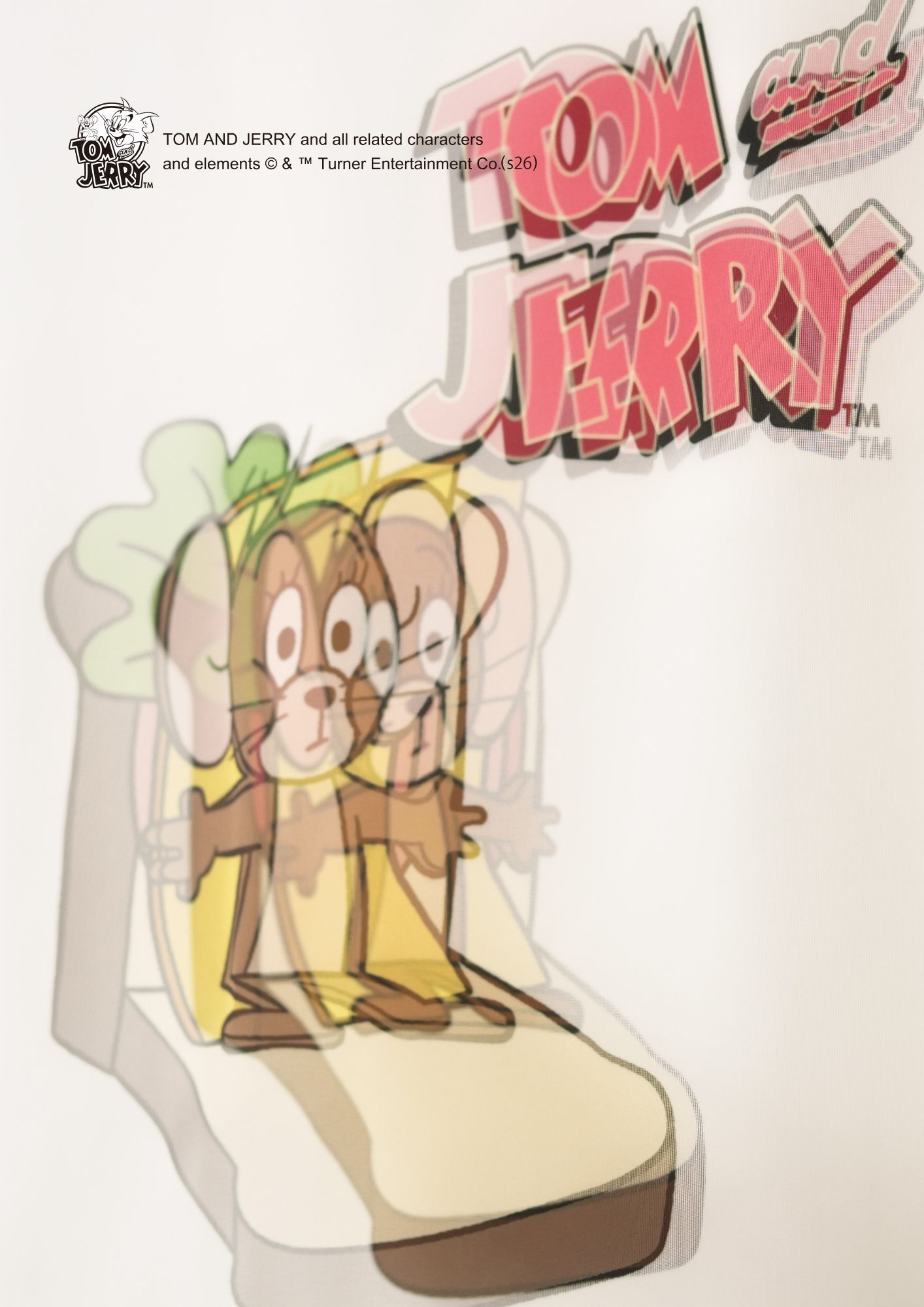 【TOM&JERRY×TRIPPY MIKIO ART】TR-156 / 3DTシャツ / WHITE / ロンT / ユニセックス