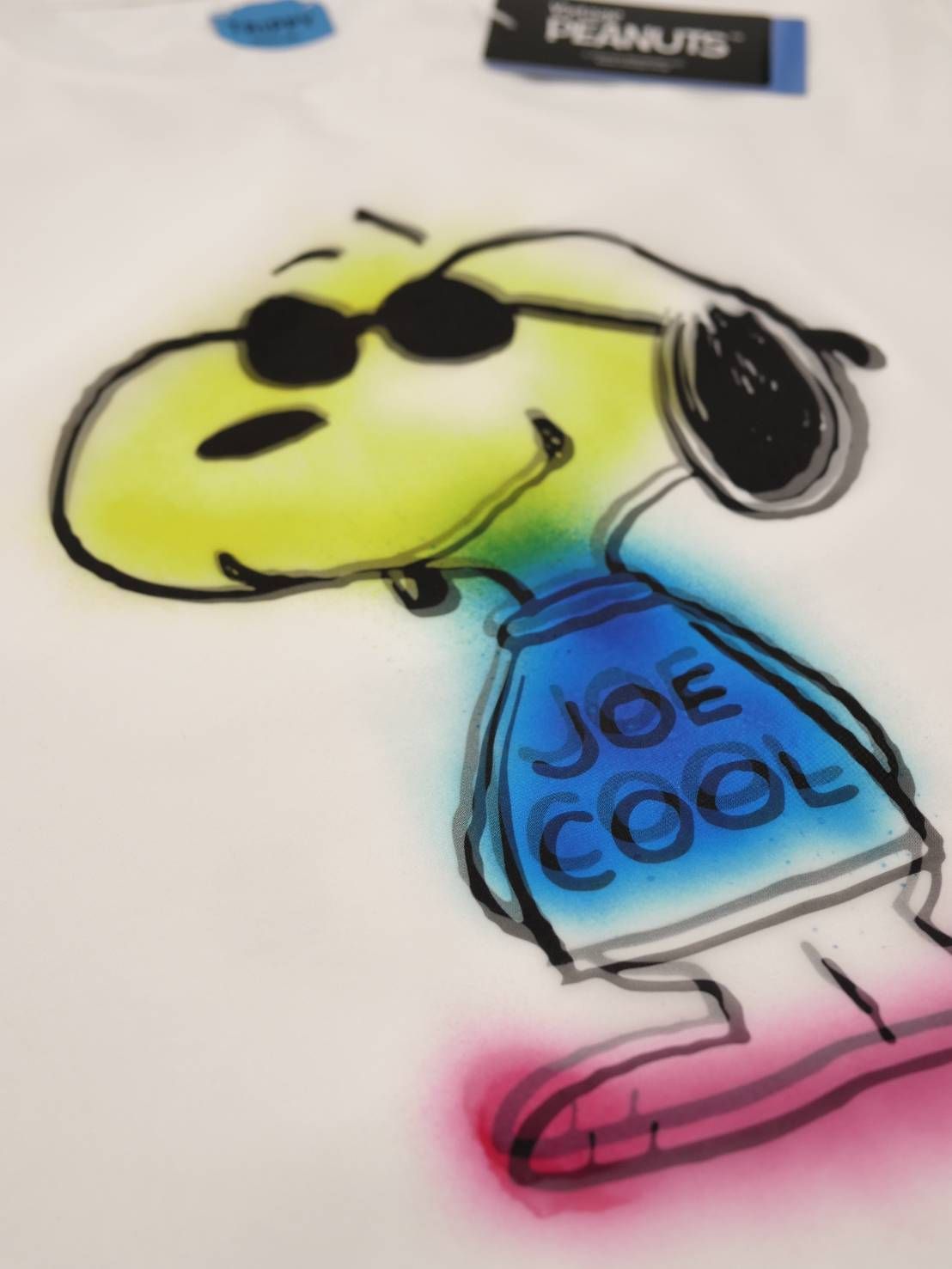 【スヌーピーシリーズ】 SNOOPY / ライセンス商品 / 3Dアート / スヌーピーTシャツ / WHITE  / UNISEX