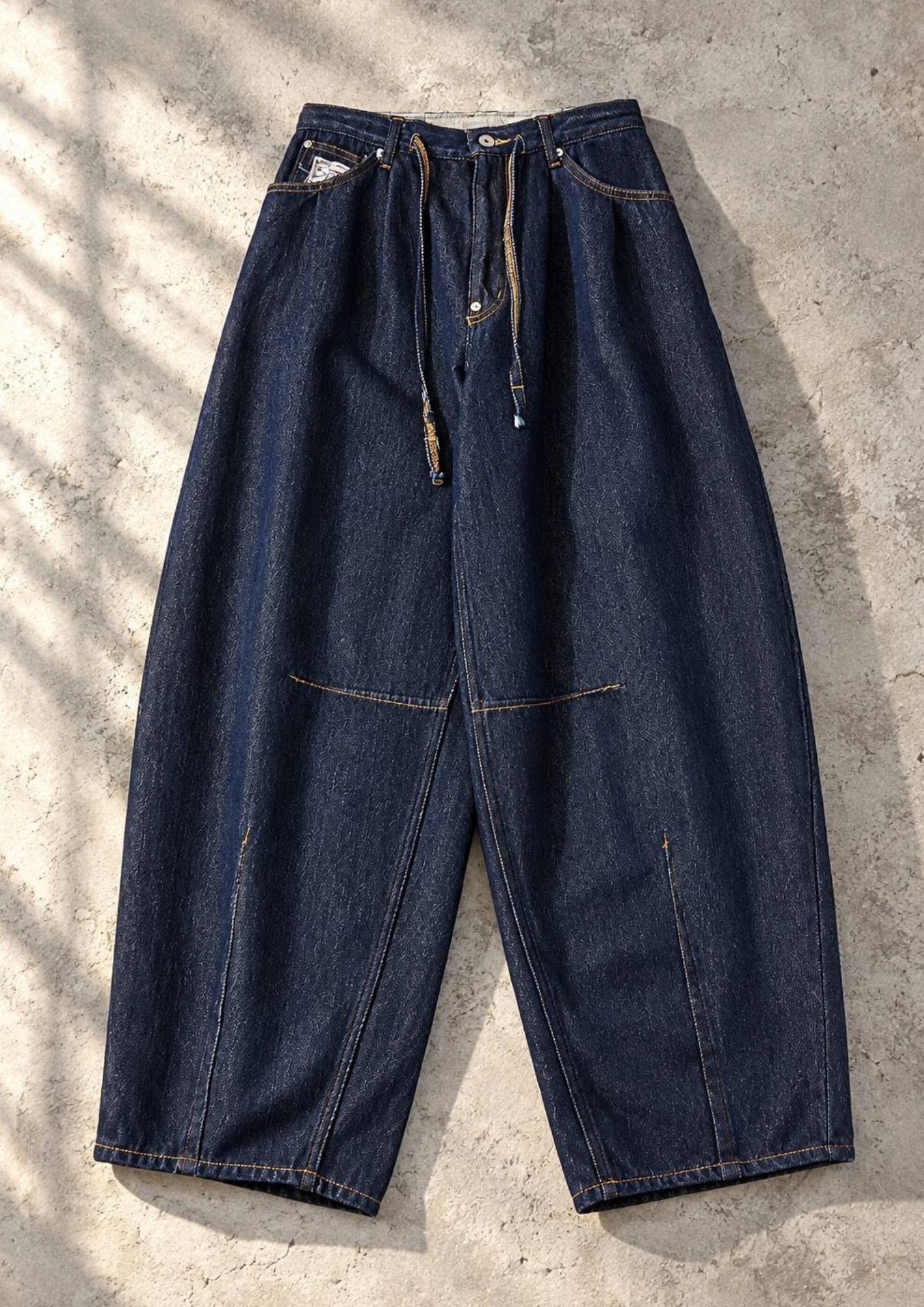 【Loose twist yarn denim barrel】 岡山産デニム / バレルレッグ / ルーズシルエット /