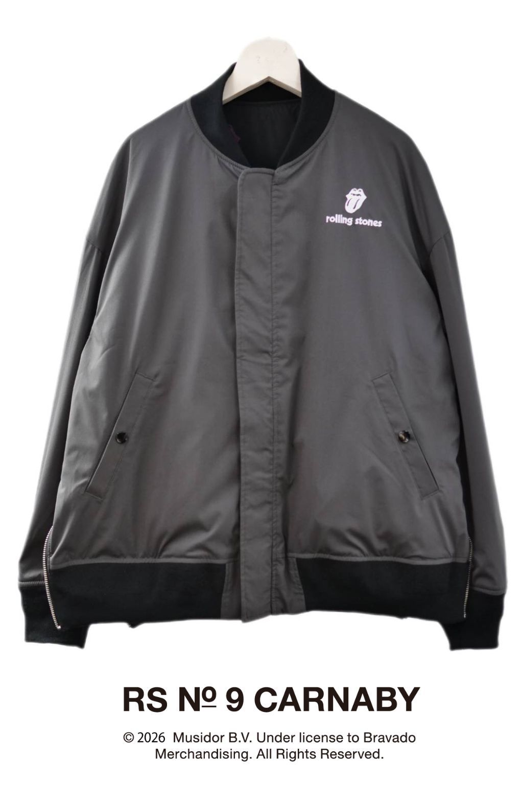 【The Rolling Stones】 RS No.9 CARNABYコラボレーション / TR-143 BLACK / REVERSIBLE 3D MA1 /