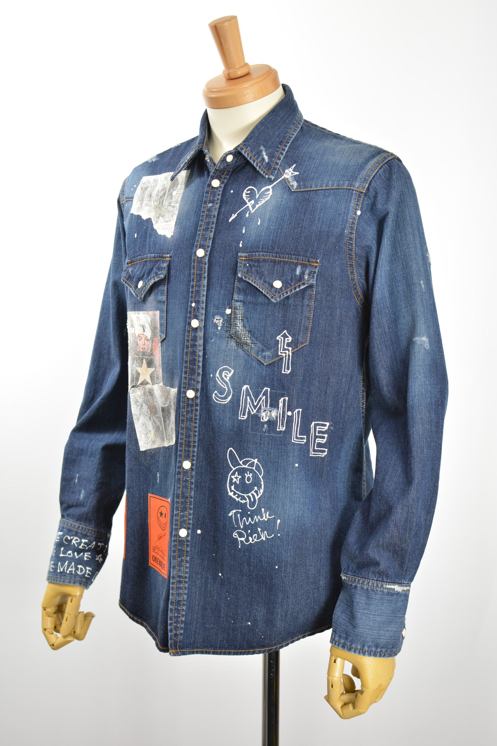 ONE MADE - ONE-521 DENIM SHIRT / デニムシャツ / Hand Made