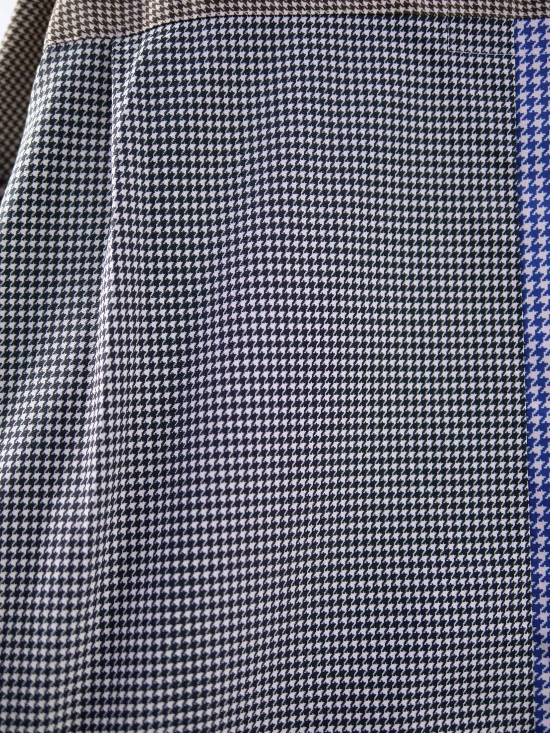 異なるチドリ柄を組み上げたモードシャツ｜40代からの大人に似合う一着｜オーバーサイズ｜ユニセックス