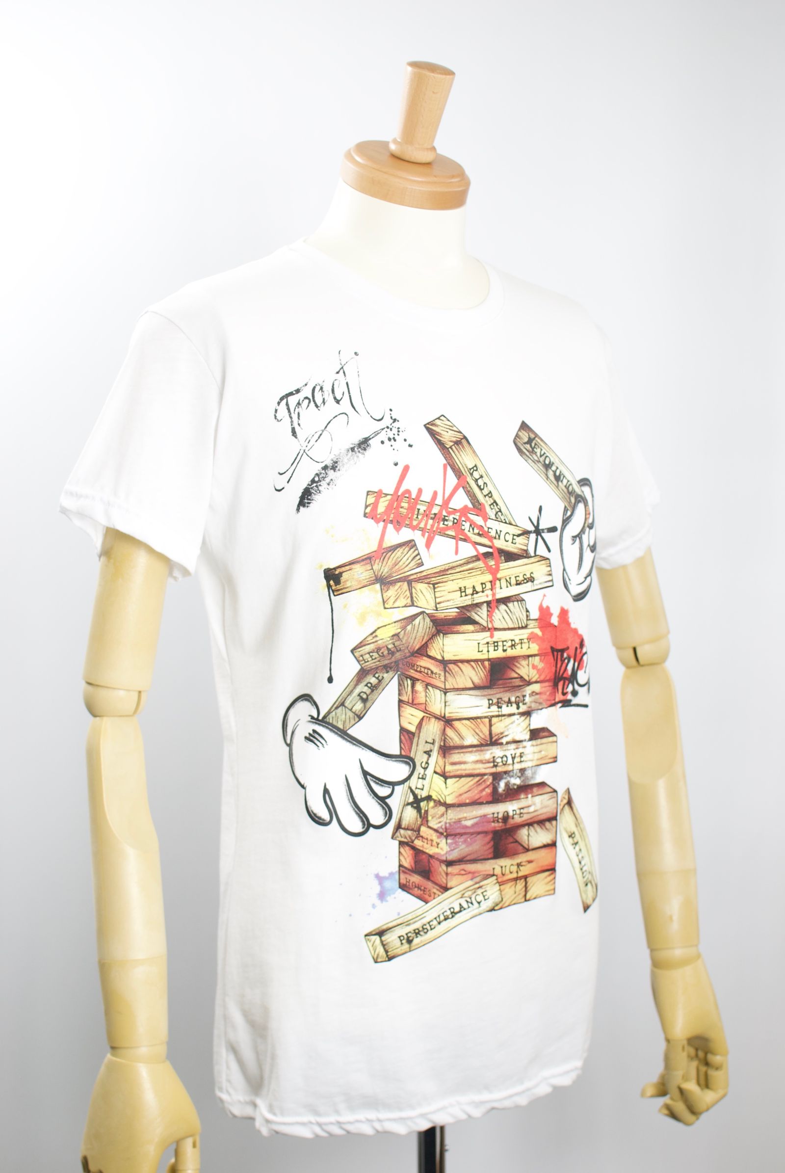 TR167M / CHOOSE /グラフティーTシャツ / アート / MADE IN ITALY