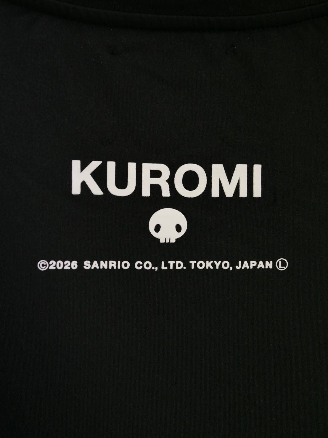 【3D クロミ デザイン】“BLACK KUROMI“ アートTシャツ / サンリオ / BLACK / ユニセックス