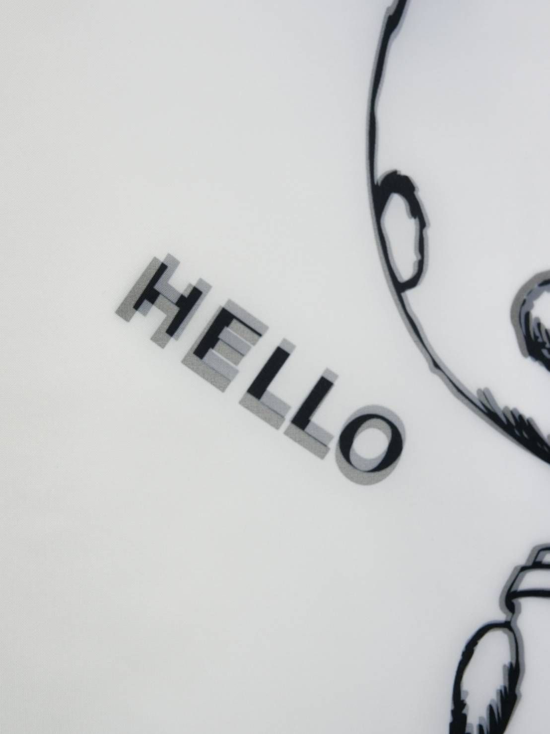 【3Dハローキティデザイン】TR-095 アートTシャツ / サンリオコラボ / WHITE / ユニセックス