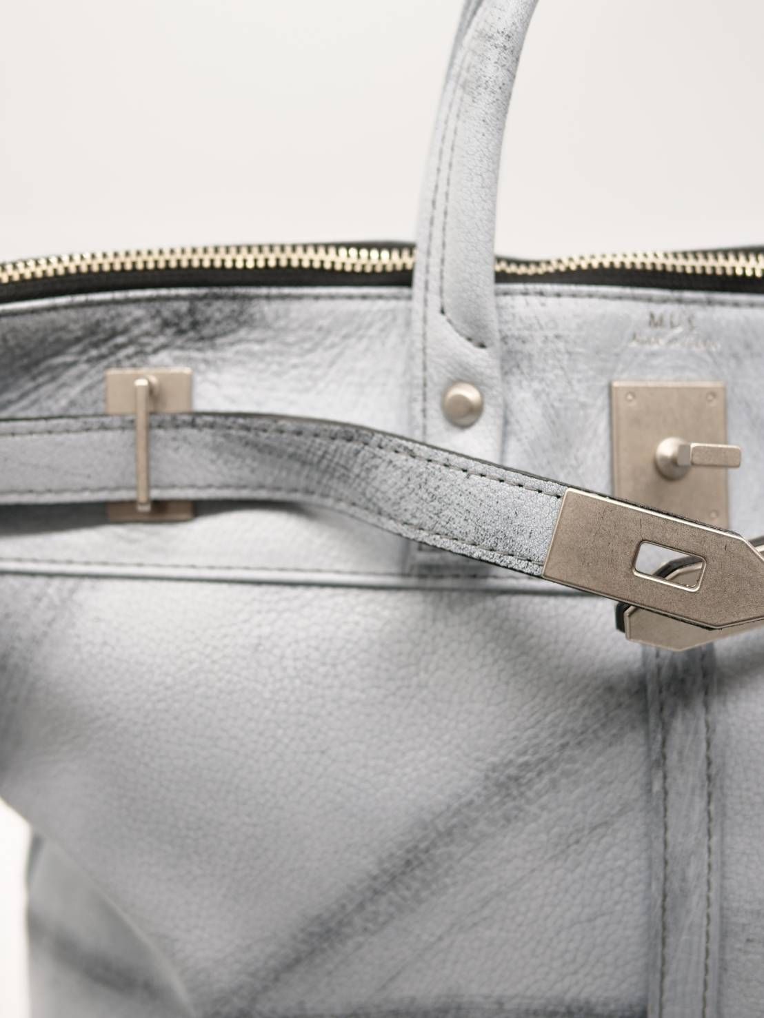 M.U.L 日本製 本革ヘルメットバッグ ヴィンテージホワイト｜2WAY ショルダートート｜姫路レザー使用｜メンズ レディース UNISEX