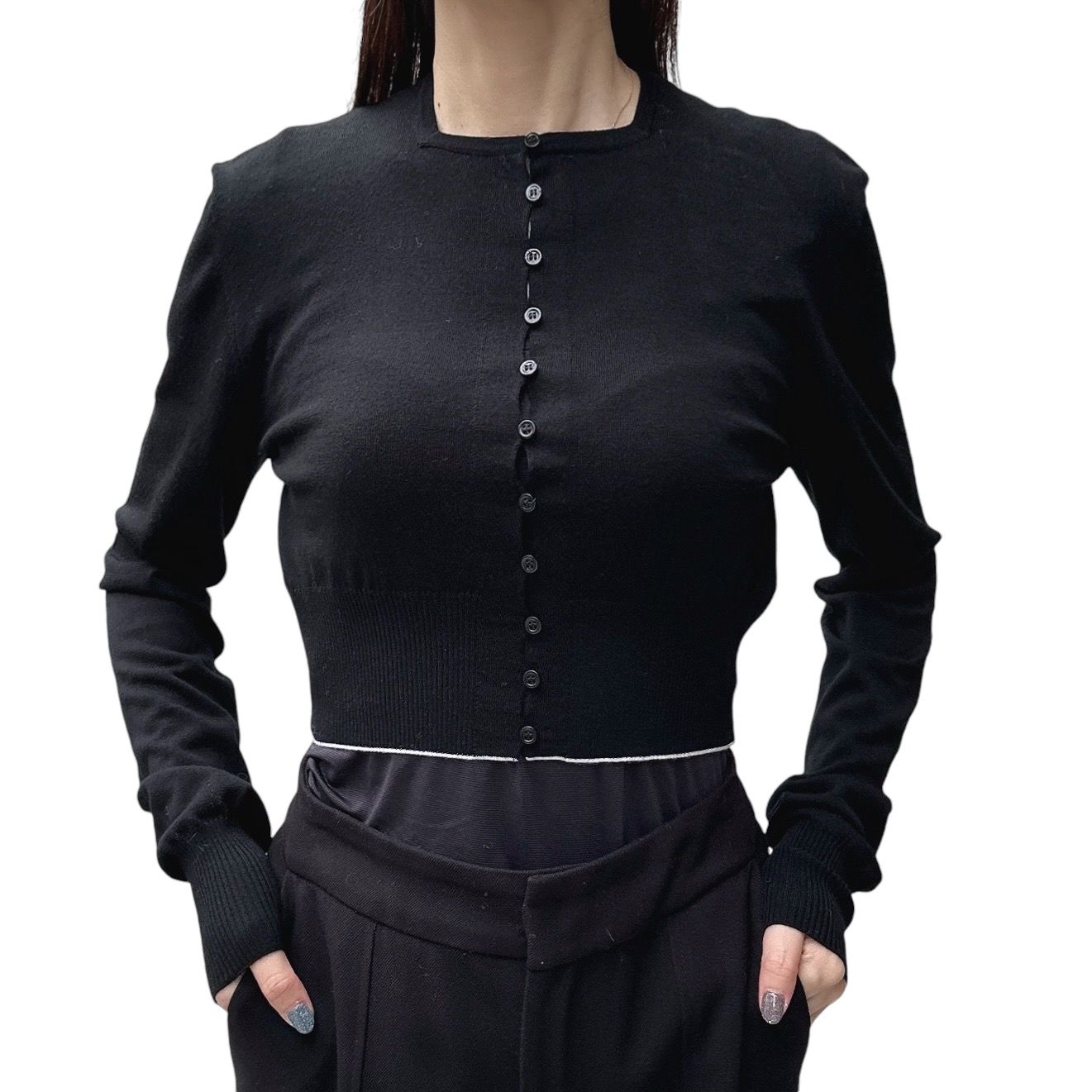 The Spiaggia cardigan スピアッジャ カーディガン / ブラック / 24AW