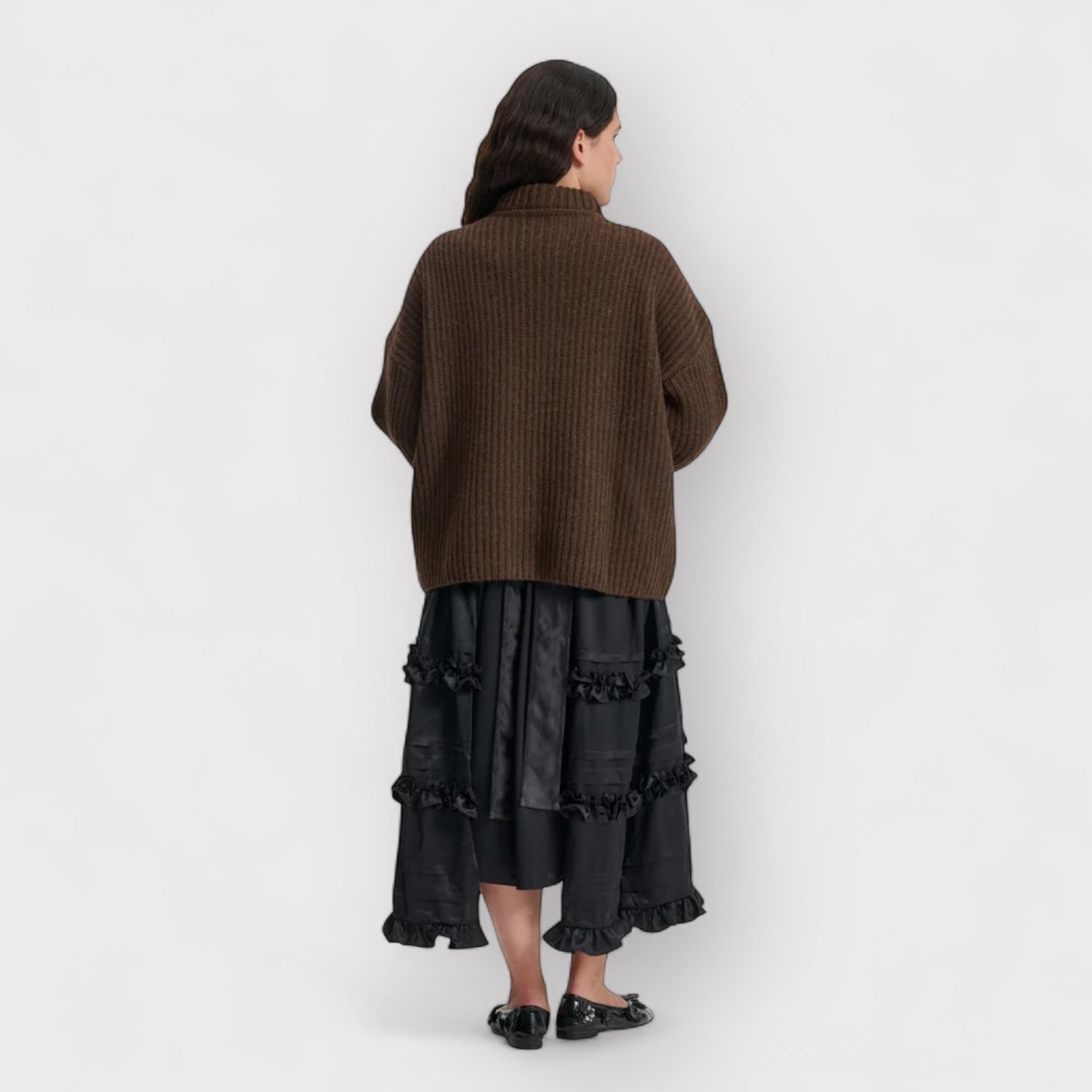 BELINDA KNITWEAR ベリンダ ニットウェア  / ジャンパー ケーブルニット / ブラウン / 2025 AW NEW