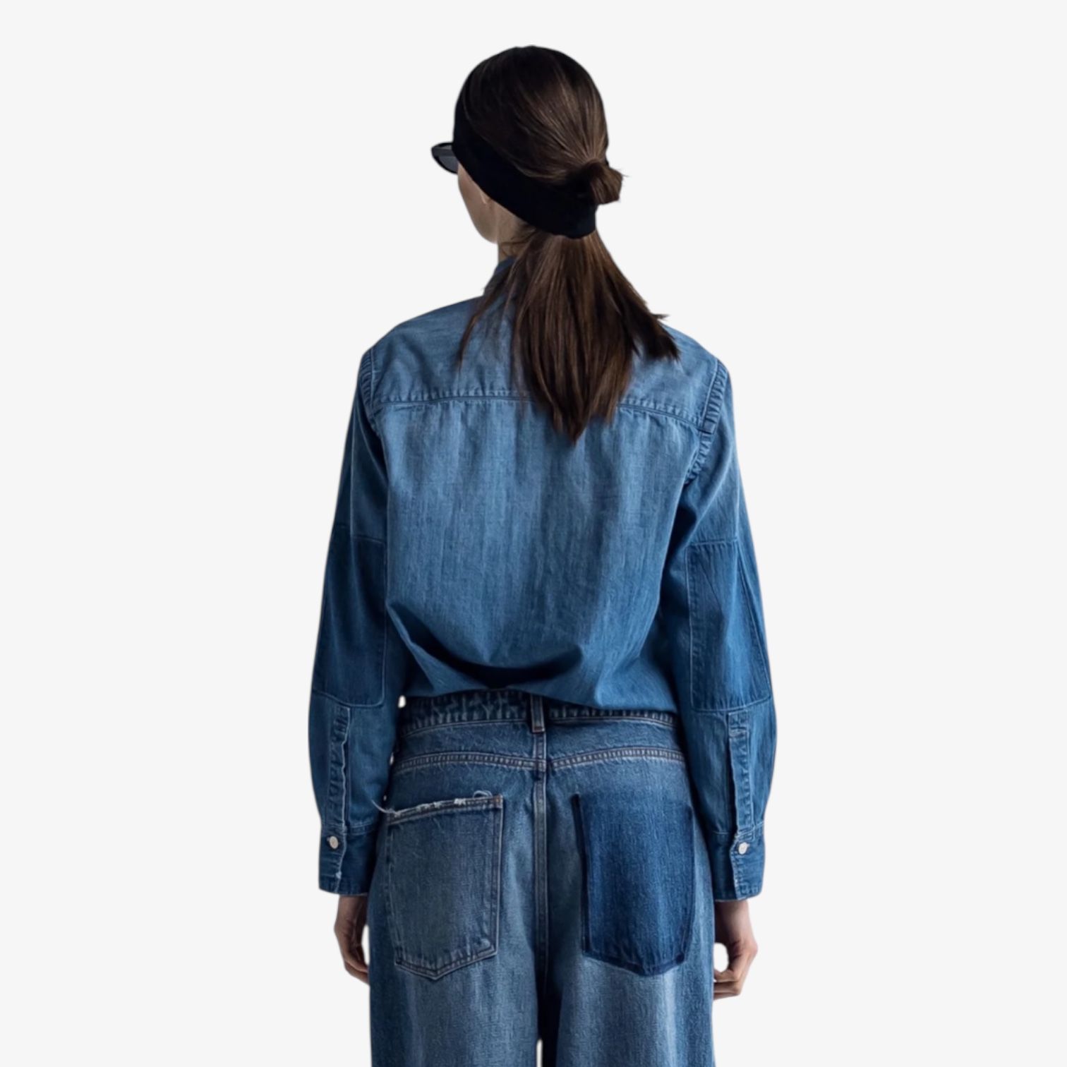 Elbow patch dungaree shirt / デニムシャツ / ブルー / 2025aw new