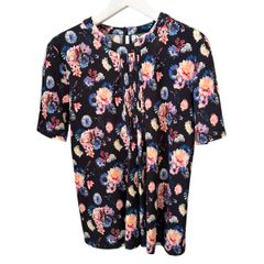 ラバンヌ（パコ ラバンヌ） / Rabanne flower print shirt / 半袖シャツ / ブラウス / 花柄 / ネイビー