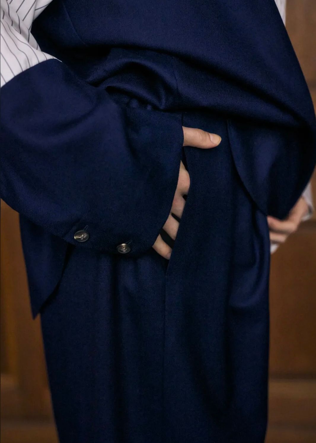 WIDE-TROUSERS / パンツ / ダークブルー / 2025AW new