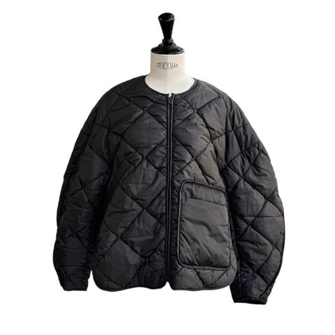 SATIN QUILTED JACKET / ダウンジャケット / レディース / ブラック