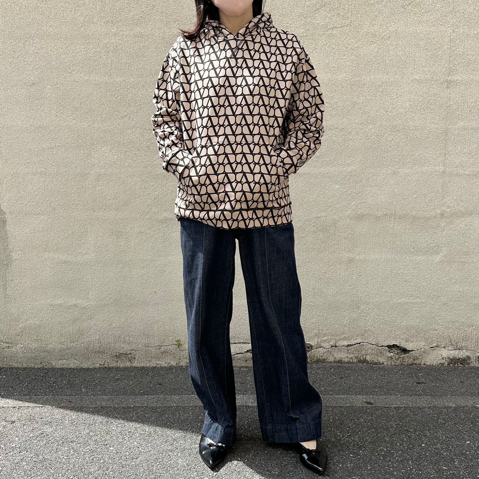 Toile iconographe jersey sweat hoodie / スウェット フーディー / パーカー / レディース / ベージュ