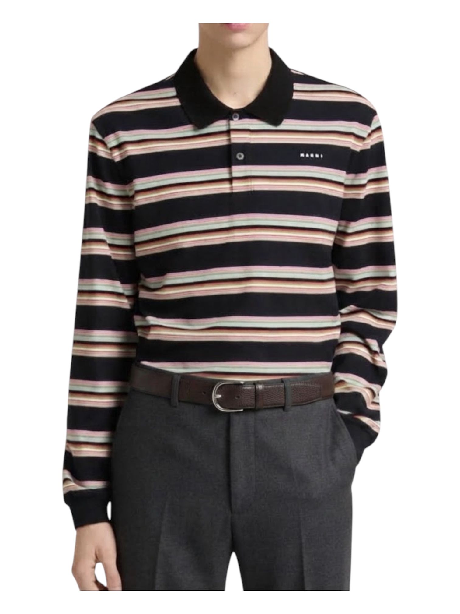 MARNI /  ストライプ コットン ポロシャツ / 2026AW / NEW