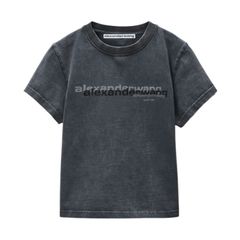 シュランク ディストレスト ロゴTシャツ / ブラック / 25aw new