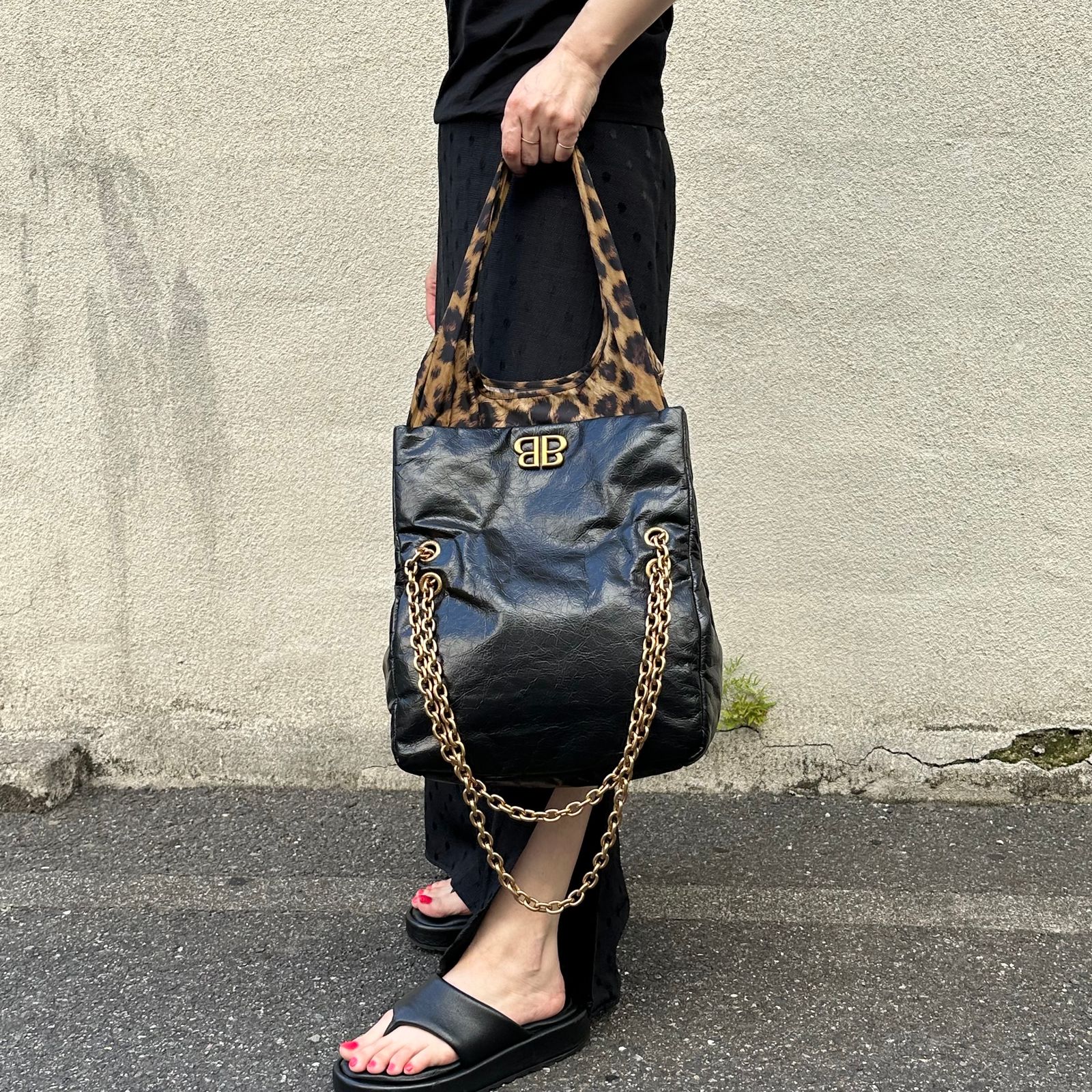 BALENCIAGA - MONACO チェーンバッグ / 3way / レオパード柄