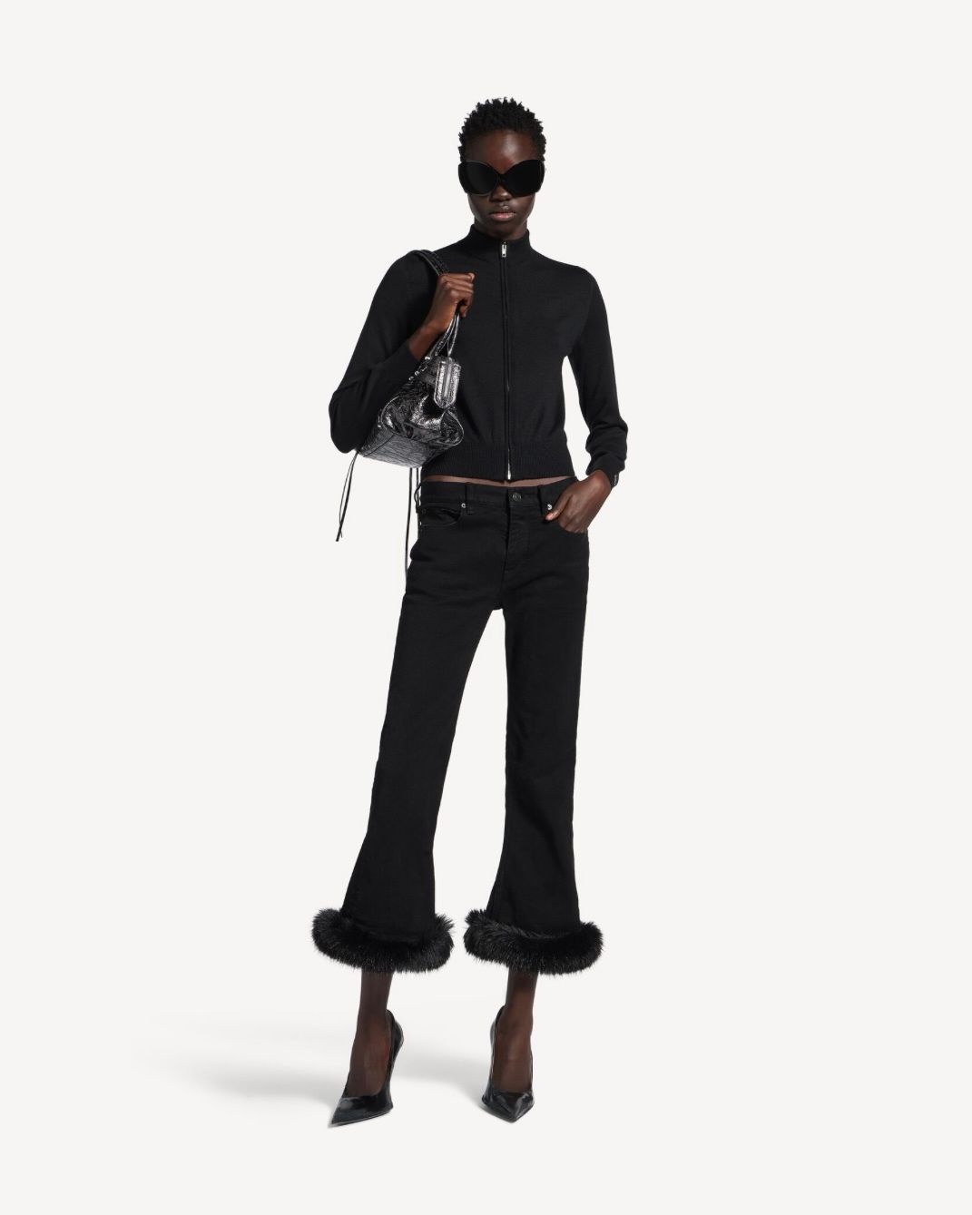 ジップアップ セーター / ウィメンズ / ウェア / ニットウェア / ブラック / 2026SS NEW