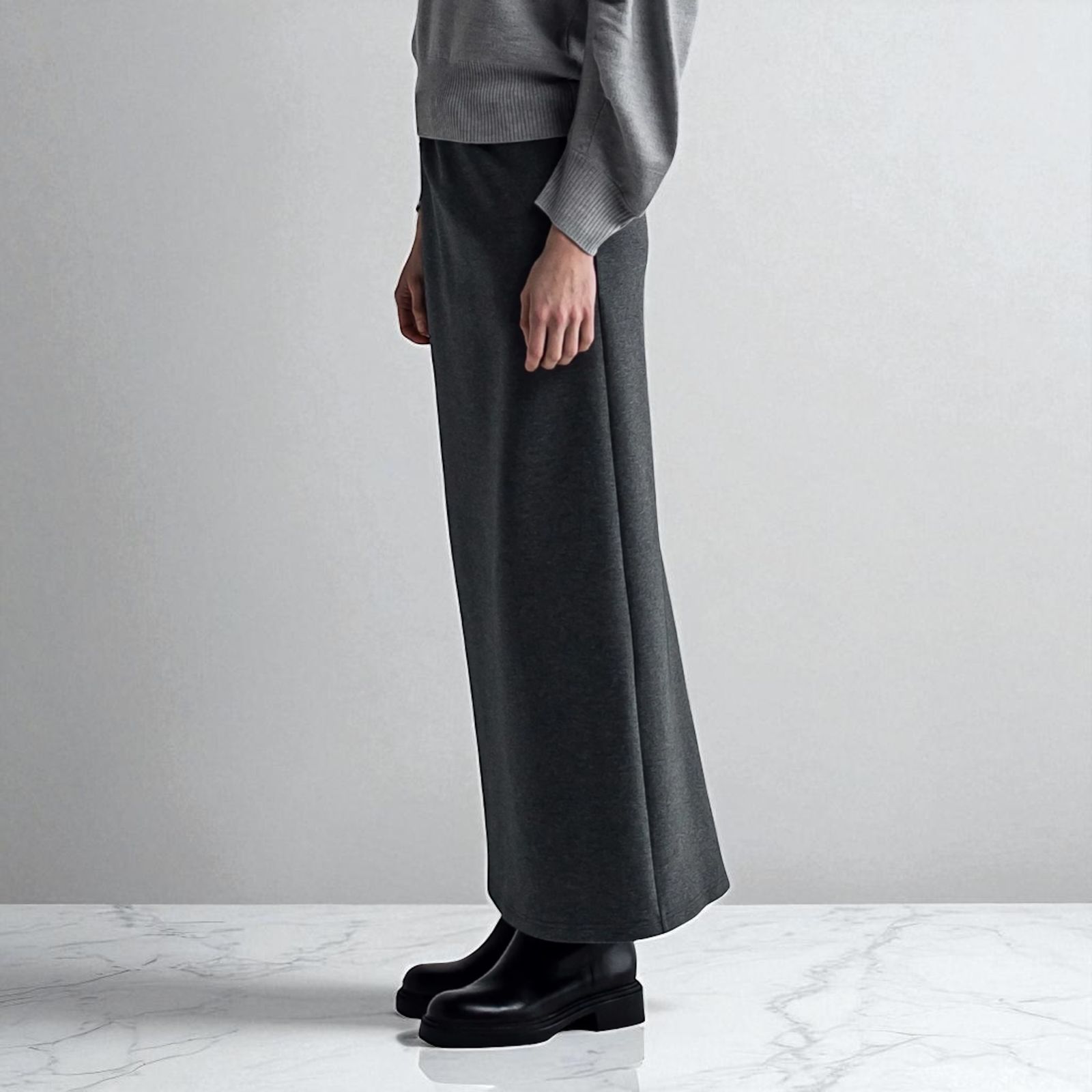 Air jersey maxi tight skirt / スカート・ロングスカート / Dグレー / 2025aw new