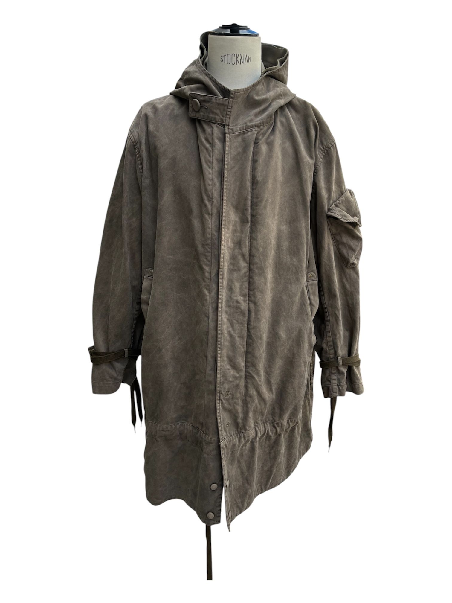 Garment dyed hoodie coat with melton liner / 2026AW /NEW