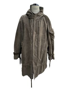 Garment dyed hoodie coat with melton liner / 2026AW /NEW