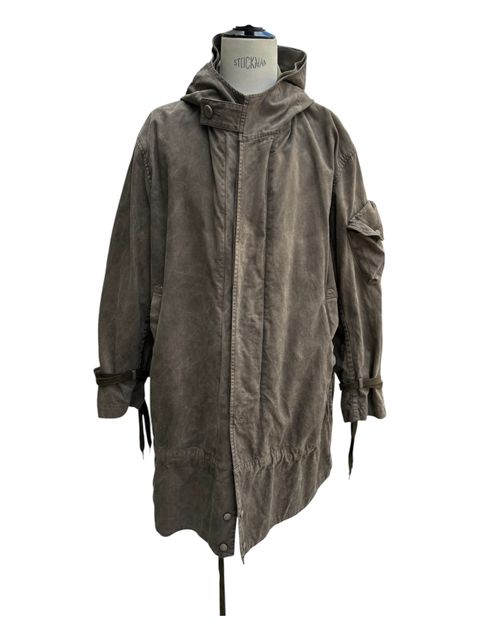 Garment dyed hoodie coat with melton liner / 2026AW /NEW