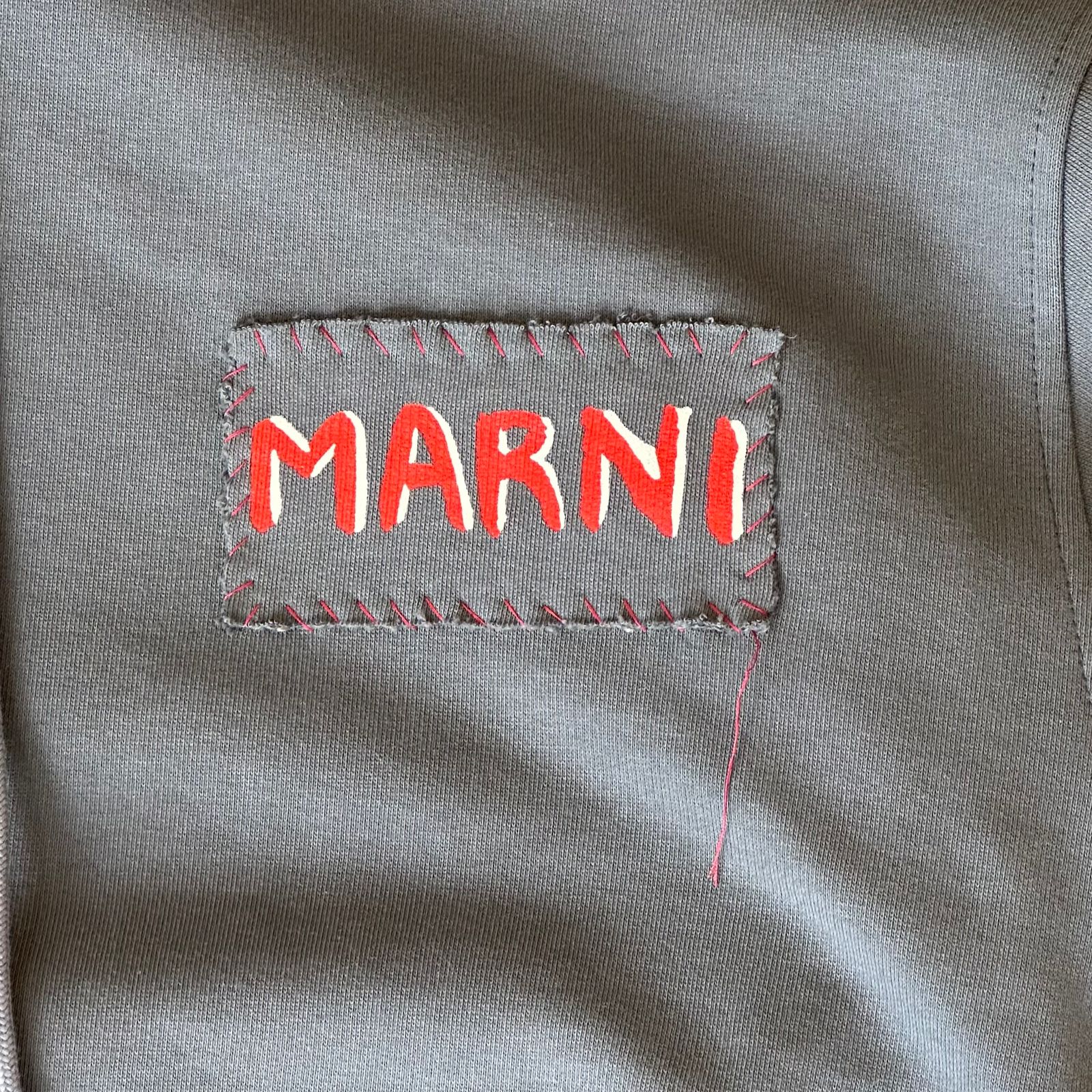 マルニパッチ メランジコットン製 フーディー / パーカー / グレー / 25SS new