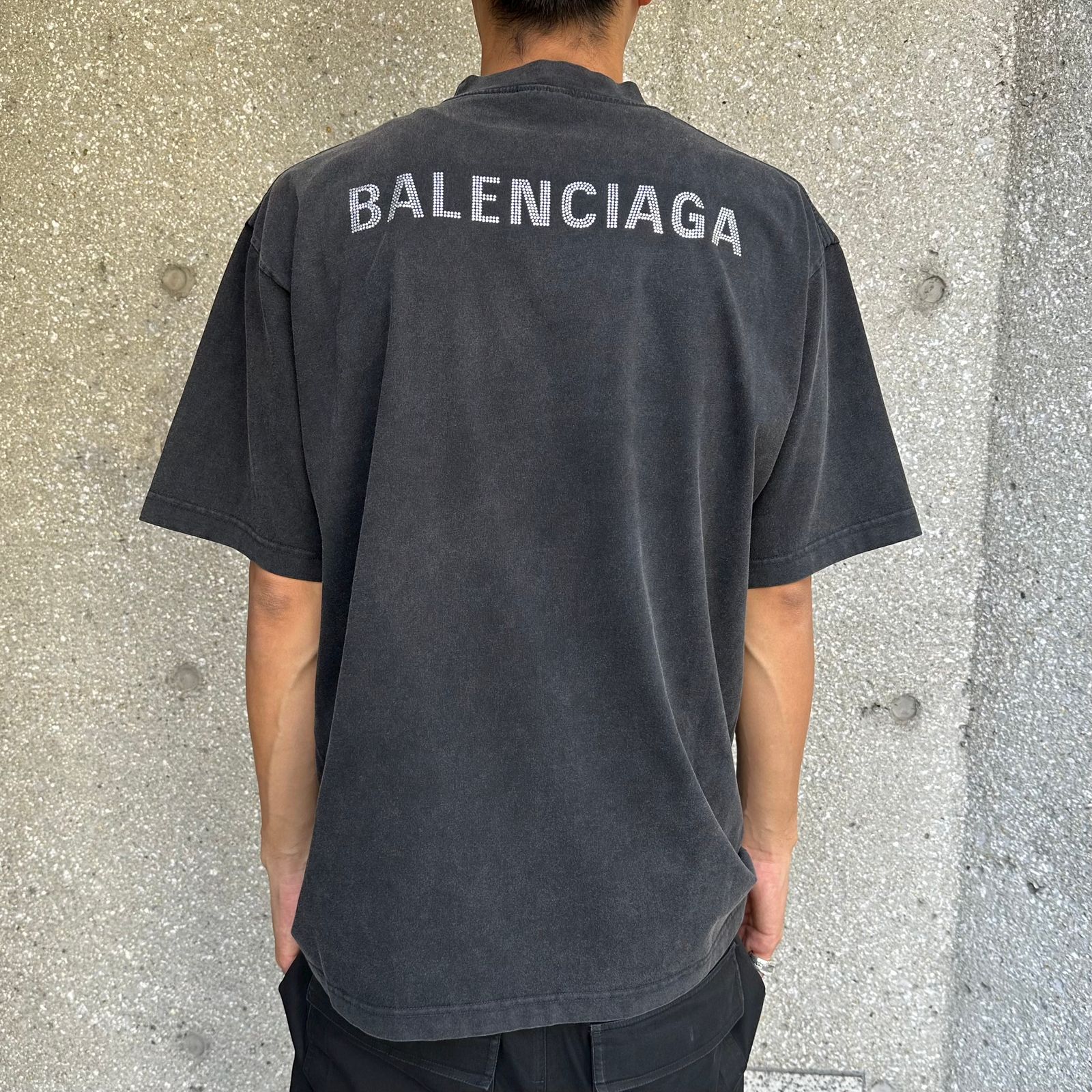 BALENCIAGA - スワロフスキーロゴ Tシャツ / Tシャツ / スワロフスキー