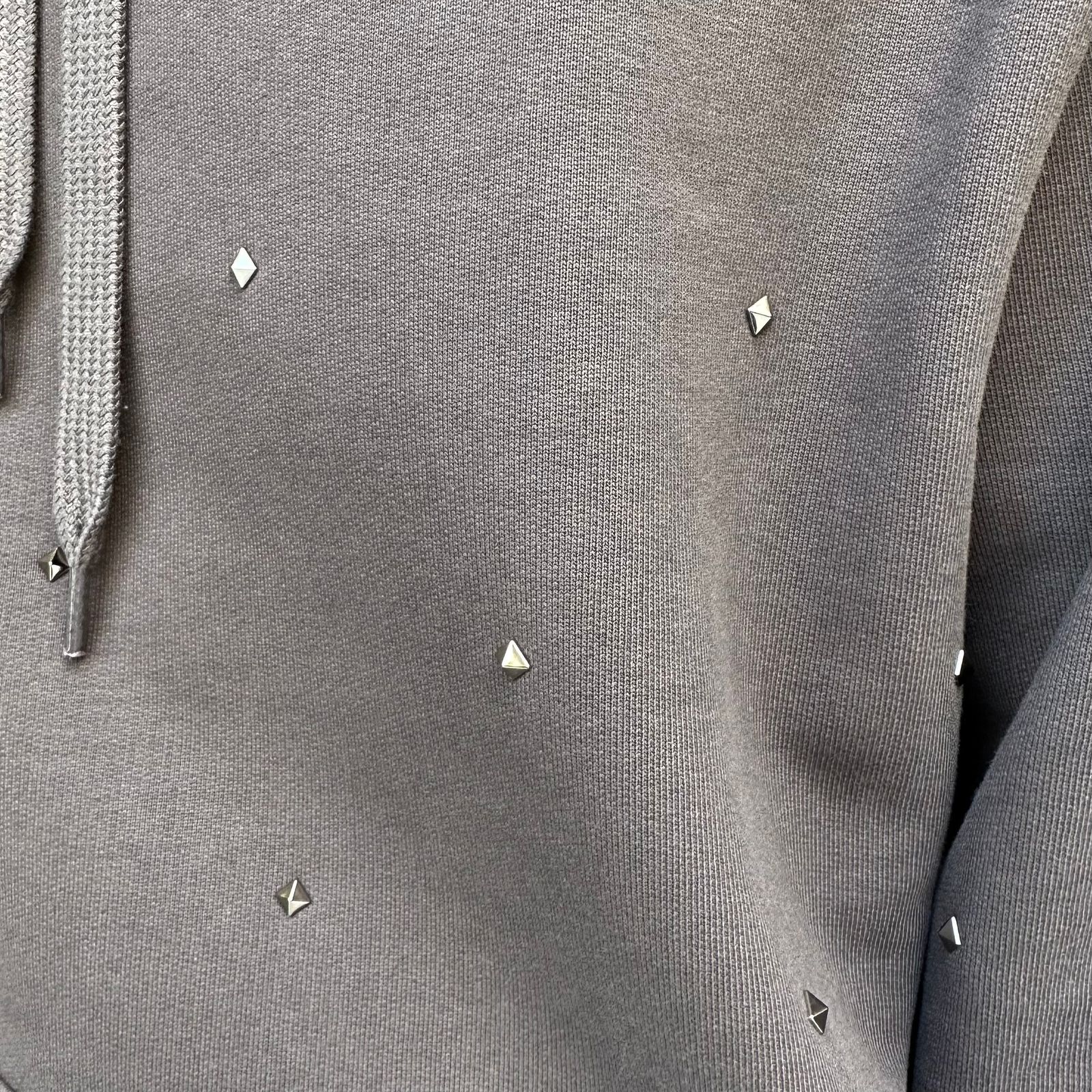 All over Studs sweat hoodie / パーカー / スウェット / ロックスタッズ / ウィメンズ / グレー