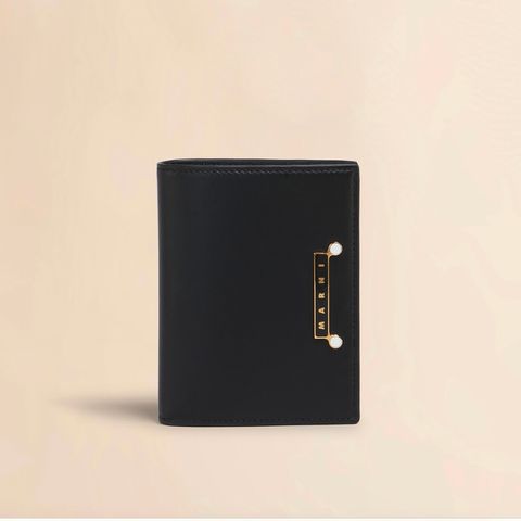 レザー製 Envelope 二つ折り財布 / ブラック / 25aw new