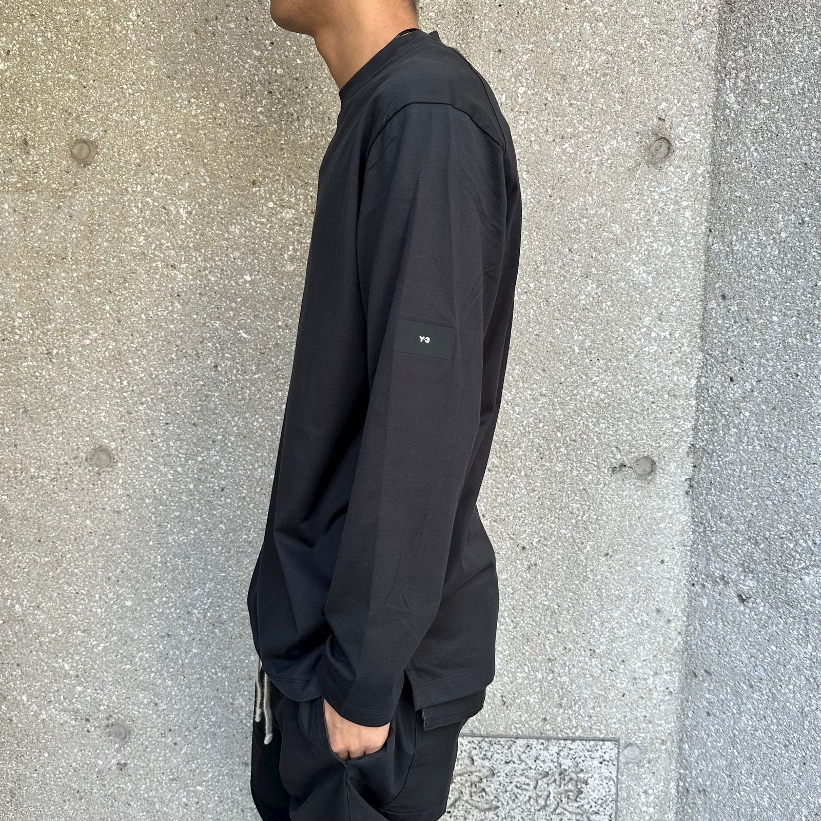 LS TEE / ロングスリーブス / コットン ロングTシャツ / ルーズフィット / ブラック