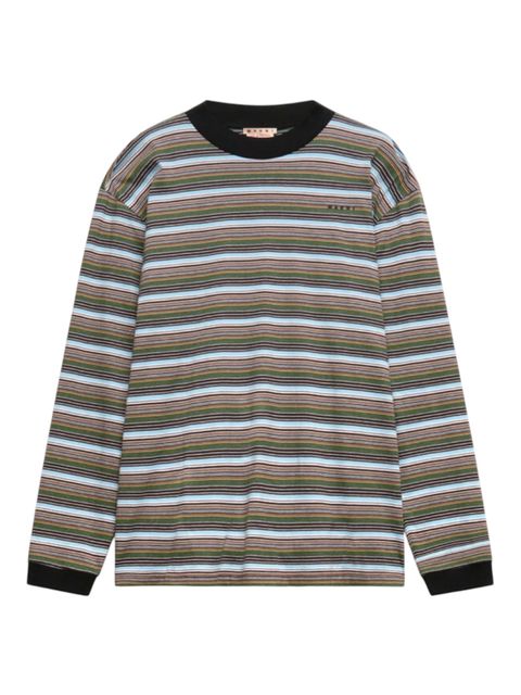 MARNI /マルチカラー ストライプ コットン 長袖Tシャツ /2026 AW /NEW