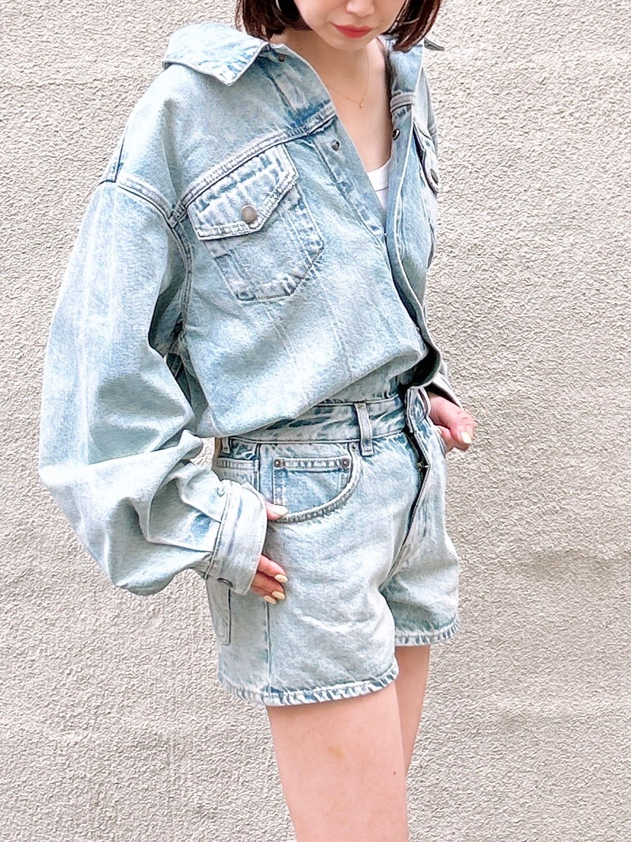 HAIKURE デニム サロペット/ BLUE/ 2026SS NEW