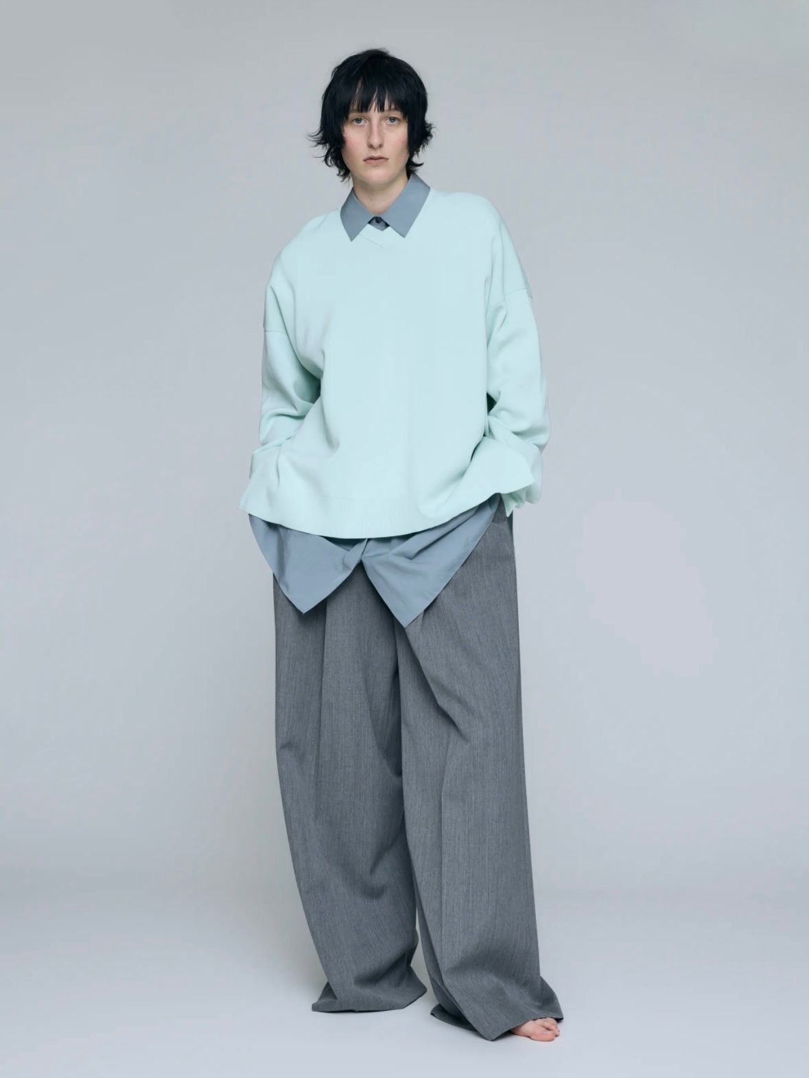 V-NECK PULLOVER / プルオーバーニット / ミント / 2026SS new