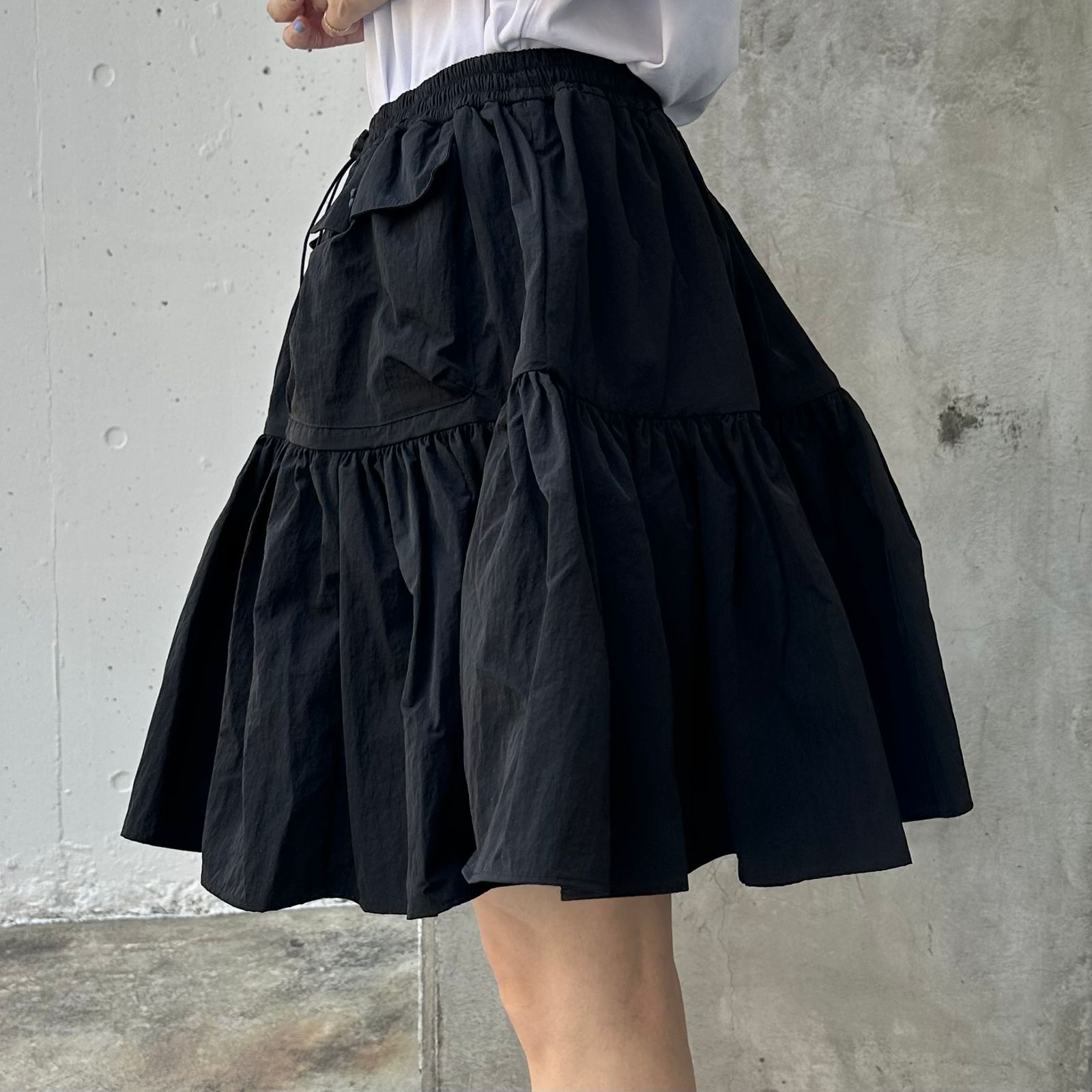 BLAIR SKIRT ブレアスカート / リサイクルタフタ / ブラック / 2025 AW NEW