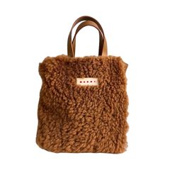 MUSEO SOFT MINI ムートンコンビ 2wayトートバッグ / ショルダーバッグ / ユニセックス / ブラウン