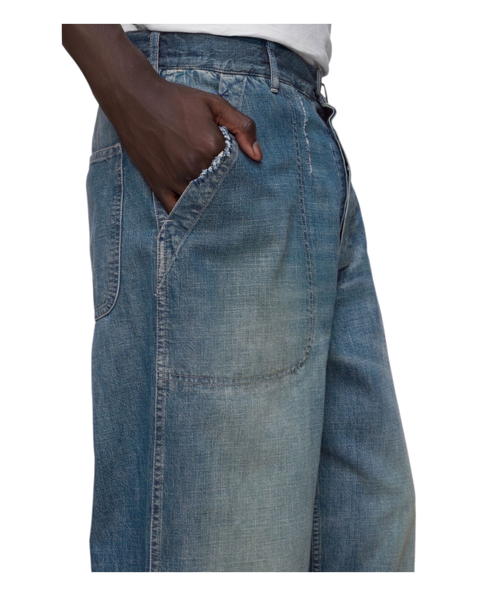 ワイドレッグ ライトオンスデニムパンツ /2026SS NEW