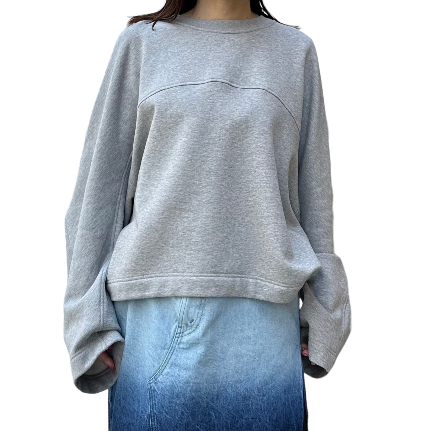 KENA OVERSIZED SWEATER / スウェットシャツ / グレー / ウィメンズ / 24AW NEW
