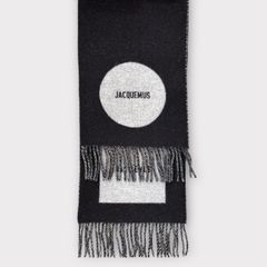 The Rond Carre scarf ロン・カレ スカーフ / ストール / ブラック / ユニセックス / 24AW
